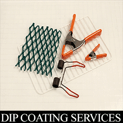 Dipcoating Services by Carlisle Plastics. PVC dip coating, plastisol dipcoat
