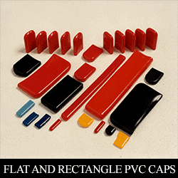 flat plastic end caps. Plastic flat caps for metal. Rectangular end caps. Rectangular plastic caps.