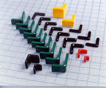 Plastic Angle Caps - PVC Plastisol Angle End Caps - Angle PVC Caps