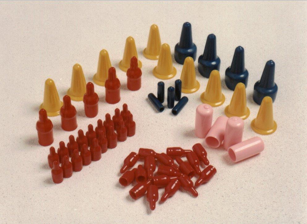 Round Plastic Caps with Pull Tabs - PVC Plastisol Round End Caps