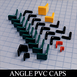 Plastic angle caps. Angle caps. Angle end caps. Plastic angle end caps.